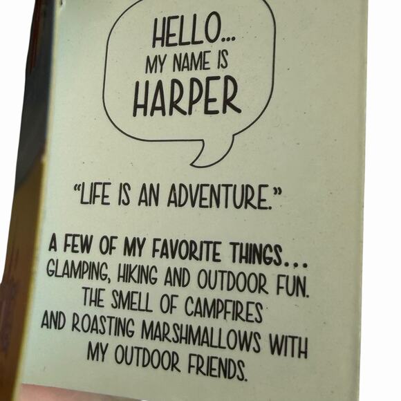 HUG Gnomies Harper Plush Gnome 7.5 in Camo Hat Pink Beard NWT Sand Bag - Picture 3 of 9